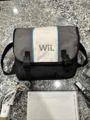 Nintendo Wii Console White RVL-001 Tested Working W/ 2 Remotes, Cables, Case, SD