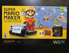 Nintendo Wii U Super Mario Maker 32GB Black DELUXE SET In Box Great Condition