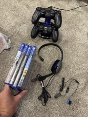 Sony PlayStation 4 Slim CUH-2215B 1TB Bundle 2 controllers, 4 games, and more