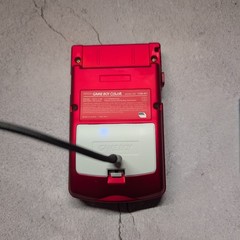 Game Boy Color IPS Screen USB-C Rechargeable Audio Amp Custom Red