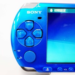 SONY PSP Playstation Portable Console Vibrant Blue PSP-3000 VB Japan Used