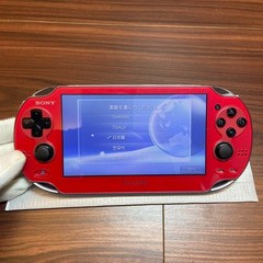 PSVita 1000 Cosmic Red Console 3686 From Japan