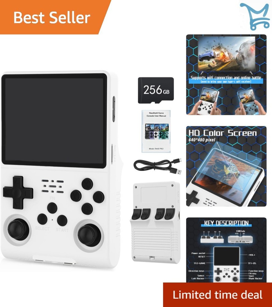 Mini Retro Handheld Game Console 3.5 Inch IPS Screen 256GB TF Player