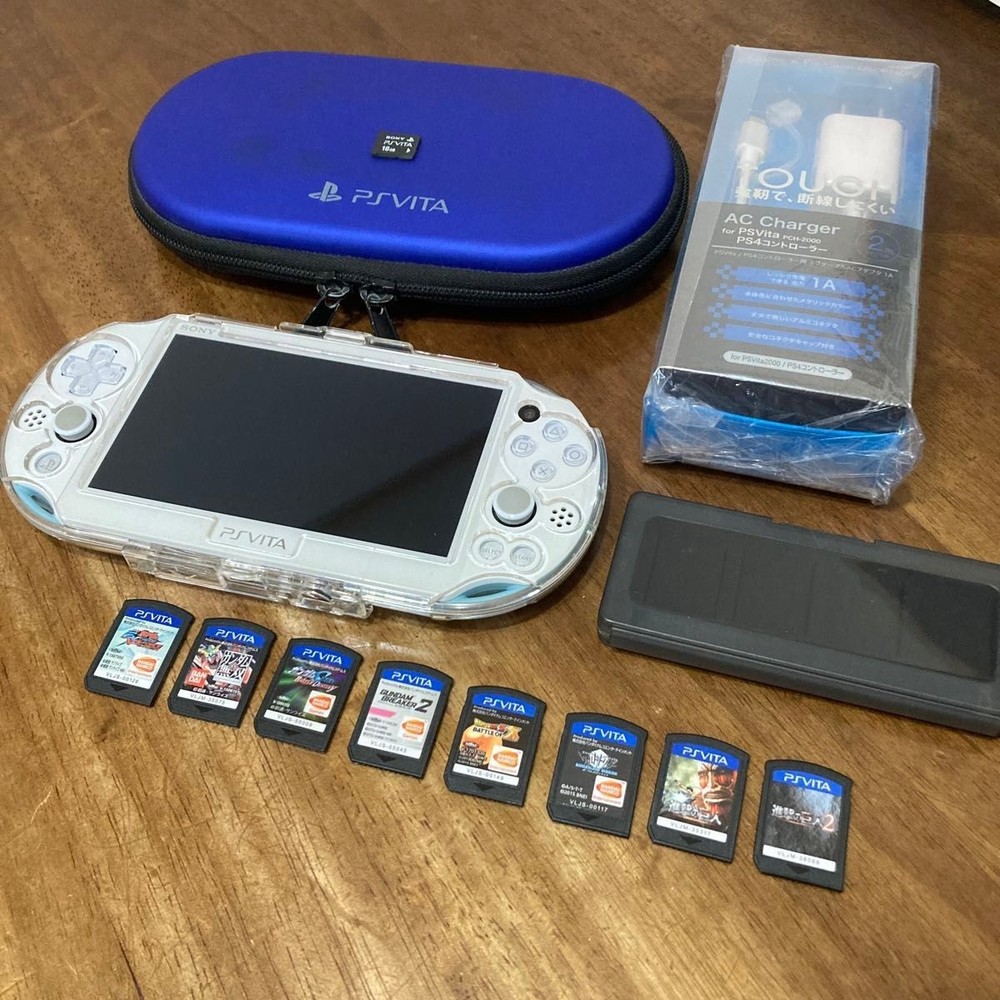 Excellent PS Vita PCH-2000 ZA14 Light Blue / White Sony Playstation