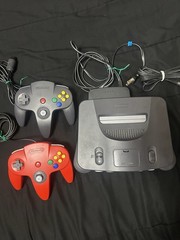 Nintendo 64 System Home Console With Extra Controller – Charcoal Gray