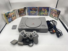 PS1 Console w/ Crash Bandicoot 1 2 3 Racing Carnival set SCPH-7000 JP Ver.