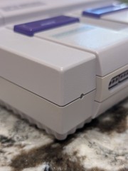 Super Nintendo SNES 1CHIP-01 Console, SMW Game, Controller, OEM AC/AV Bundle
