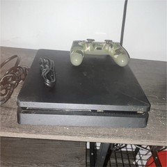 Sony PlayStation 4 Slim 1TB Black Console, Camo DualShock 4, Cables (Functional)