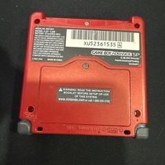 Nintendo Game Boy Advance SP Red Works
