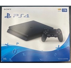 Sony PlayStation 4 Slim 1TB Console-Box, Manual, Cables, Blue Controller