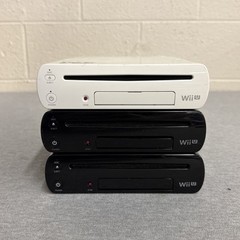 3 x Nintendo Wii U Consoles 2× WUP-101(02) & 1 WUP-001 (02)- For Parts