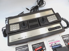 Mattel IntelliVision Game Console 2609 with Game & Overlay Lot / For Repair