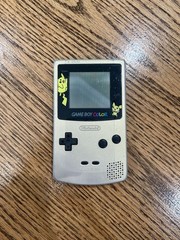 Nintendo Game Boy Color GBC CGB-001 Pokemon Pikachu Edition (Golden Silver) VGC