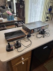 Atari 2600A System Bundle with Console, Power cord, Joysticks Paddles & Box Vtg