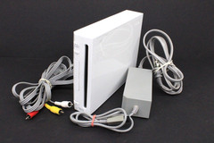 Nintendo Wii RVL-001 Gaming Console w/ Cords No Controllers/Sensor Tested Works