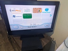 Nintendo Wii Console White RVL-001 Bundle 1 Controller, Sensor, Cords Tested