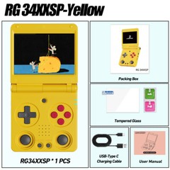 ANBERNIC RG 34XXSP Handheld Retro Game Console 3.4-inch H700 3300mAH Linux Gifts