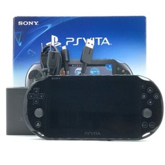SONY PS Vita PCH-2000 Slim Black Wi-Fi LCD FW:3.01 w/ Charger, Box “Mint”