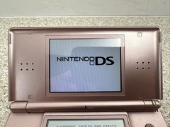 Nintendo DS Lite USG-001 Metallic Rose W/Charger, Stylus & 7 Games Tested/Works