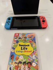 Nintendo Switch 32GB Handheld Console – Neon Red/Neon Blue With Tomodachi Life