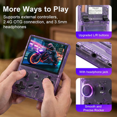 Retro Handheld Game Console with 2100+ Built-In Games, 64GB TF Card, 3.5-Inch IP