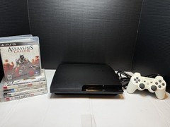 PS3 Slim 500GB SSHD Bundle CECH-3001B Deep Cleaned New Thermal Paste 5 Games