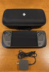 Valve Steam Deck 256GB Handheld Gaming System Black LCD with Case and Charger