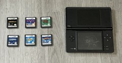 Nintendo DSi Handheld System 6 Game Lot With Carrying Case -TESTED