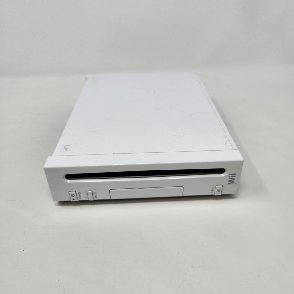 Nintendo Wii Console System RVL-001 NTSC-U/C White Works W Issue Read Desc