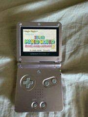 Nintendo Gameboy Advance GBA SP Pearl Pink Handheld System AGS-101 Tested