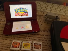 Nintendo “New” 3DS XL Metallic Red Used Amazing Condition + 4 Games Case Charger