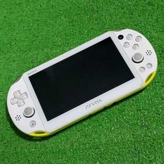 【Good】SONY PS Vita Wi-Fi Console PCH-2000 ZA13 White/ Lime Green Console Only FS