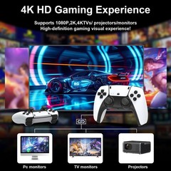 Retro Gaming Console, Game Stick,4K HDMI Output , 40,000+ Games and 23 Emulators
