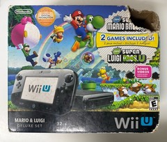 Nintendo Wii U Mario & Luigi Deluxe Set 32GB Black Console HDMI USB Wi-Fi