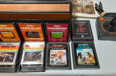 Atari CX-2600 A Woody Video Computer Game Center System Console Game Controllers