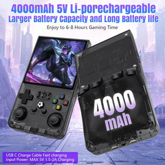 R36MAX Retro Handheld Game Console, 4.0 Inch 720X720 IPS Screen, 64GB Built-In 1