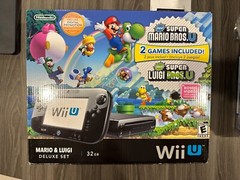 Nintendo Wii U Deluxe Set: Super Mario Bros U And Super Luigi U CIB