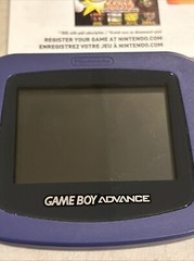 Nintendo Game Boy Advance Handheld System – Indigo – W/Wall Plug