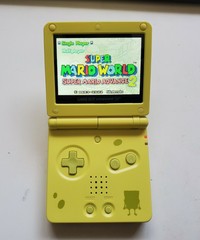 spongebob yellow Nintendo Game Boy Advance GBA SP IPS v2 System 10 level AGS 101
