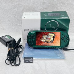 Near Mint Sony PSP-3000 Console Green Rare Color Region free Tested