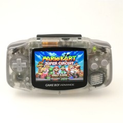 Game Boy Advance Console with iPS Backlight Backlit LCD Console – Clear White