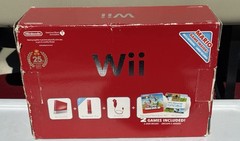 Nintendo Wii Red 25th Anniversary Console Complete No Games