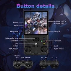 Retro Handheld Console 64GB 18000+ Games 4″ IPS HD 4000mAh Battery Linux
