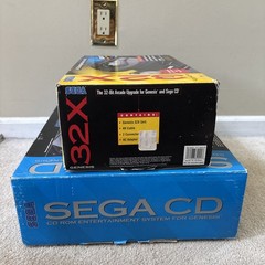 Tower of Power Sega Genesis Model 2 Console Sega CD & 32X Boxes Cables Tested