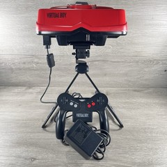 Nintendo Virtual Boy Console Full Recap & New Lens Ribbons w/ AC Adapter Tested
