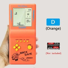 Retro Handheld Tetris Game Console Large Screen Kids Pocket Puzzle Toy