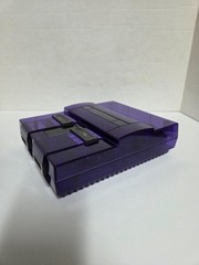 Custom Super Nintendo Transparent Purple/Smoke UPGRADED Triad Power Suppy