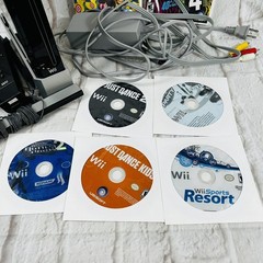 Nintendo Wii RVL-001 USA Black Console Bundle GameCube Compatible w Games VG