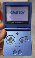Nintendo Gameboy Advance SP Cobalt Blue AGS-001 – NEW SHELL + NEW BATTERY