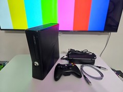 Xbox 360 S Slim Glossy Black Console 320GB HDD w/ Controller Renewed